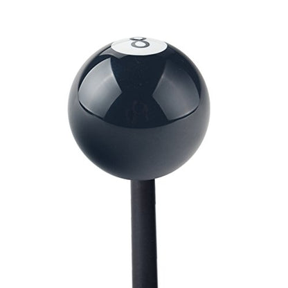 2 1/4" 8 Ball Billiard Round Manual Gear Shift Lever Shifter knob Black Shaped JDM 4 5 6 Speed for Honda Acura Mazda Mitsubishi Nissan Infiniti Lexus Toyota Scion Hyundai etc