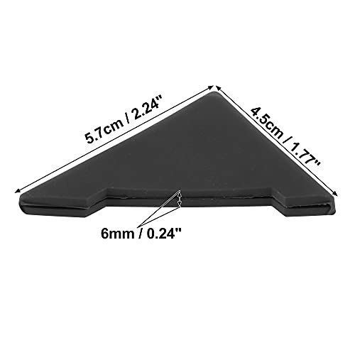 X AUTOHAUX 2pcs PVC Universal Car Door Corner Edge Guards Bumper Protector Cover Black