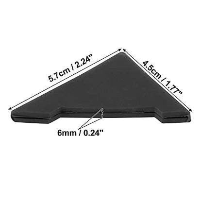 X AUTOHAUX 2pcs PVC Universal Car Door Corner Edge Guards Bumper Protector Cover Black
