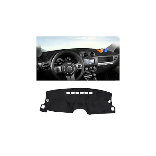 Autorder Dashboard Cover Mat for Jeep Compass 2009–2016 Accessories Dash Cover Upgrade Flannel Dash Mat Sunshade Glare UV Rays Protector - size: 2009-2016 Jeep Compass