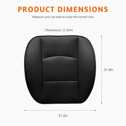 Car Seat Bottom Cover, Scratch Resistant Leather Auto Front Seat Protector with Storage Pocket, Anti-Slip Seats Cushion Covers for Sedans SUVs Trucks, Car Accessories