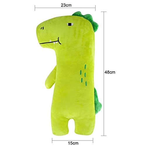 Car Travel Pillow for Kids Car Seat Pillow Cute Cartoon Travel Pillow Cushion Breathable Head and Body Support Pillow for Sleeping Travel Neck Rest Car Seat Pillow Long Journey&Road Trip - color: Dinosaur