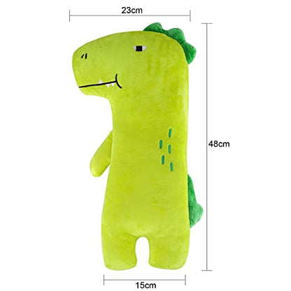 Car Travel Pillow for Kids Car Seat Pillow Cute Cartoon Travel Pillow Cushion Breathable Head and Body Support Pillow for Sleeping Travel Neck Rest Car Seat Pillow Long Journey&Road Trip - color: Dinosaur