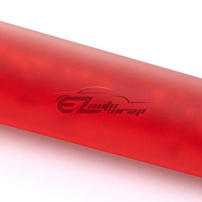 EZAUTO WRAP Red Shift Knob Stick Frosted Matte Crystal Bubble Long Throw Gear Shifter 15cm - color: Matte Red, size: 15cm