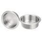 uxcell 2 Pcs 201 Stainless Steel Drop-in Cup, 1.6" x 4.6" Drink Can Holder Poker Table Cup Holder Insert for Sofa Boat Car Marine, Silver - size: 1.6" x 4.6"
