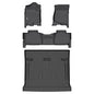 AIPOIL® Floor Mats & Cargo Liner Set for 2007-2014 Chevrolet Chevy Tahoe 8 Seats (Not for Hybrid) & GMC Yukon All Weather Protection TPE Anti-Slip Car Full Set Custom Car Mats Accessories - Black - style: 7) For Tahoe 2007-2014 Full Set