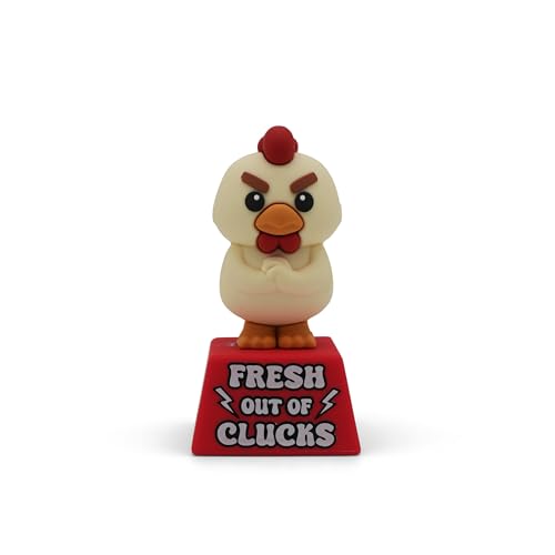 Miniature Desk Figurine – Cute & Quirky Office Decor for Desk, Shelf, or Workspace – Fun Tiny Collectible Statue for Adults, Coworkers, or Home Office Gift-Out of Clucks - style: Out Of Clucks