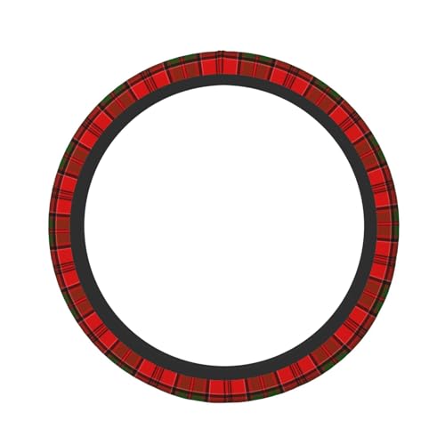 Thickened Elastic Steering Wheel Cover, Grant Scottish Plaid Printed Tartan Ultra, Soft, Breathable, Fit for Cars, SUVs, Trucks, Stylish Comfortable Grip - color: Grant Scottish Plaid Printed Tartan