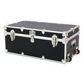 Rhino Trunk & Case Large Essential Trunk With Wheels 32”x18”x14”, 1000+ lbs Capacity - Many Colors. Strong, USA Made Summer Camp Footlocker, and Secure College Dorm Storage Chest