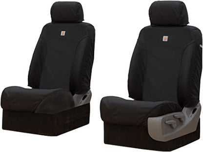 Covercraft Carhartt Super Dux SeatSaver Custom Seat Covers | SSC2492COBK | 1st Row Bucket Seats | Compatible with 2015-2022 Chevrolet Colorado/GMC Canyon | Black - color: Super Dux Black
