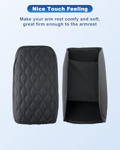 CDEFG for 2025 Outback Legacy Center Console Cover Compatible with 2020-2025 Subaru Outback Legacy Accessories Armrest Cover 2020-2025 Outback Legacy Middle Console Pad Arm Rest Cushion - color: Black for 2020-2025 Outback Legacy