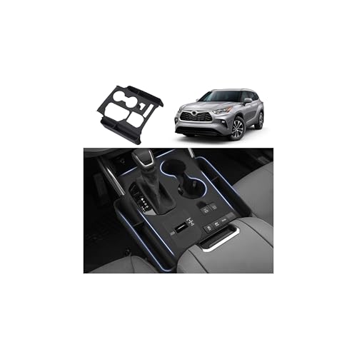 Autorder Silicone Center Console Organizer for 2020-2022 Toyota Highlander Accessories Seat Gap Storage Box Soft Gear Shift Panel Trim Cover - size: 2020-2022 Toyota Highlander