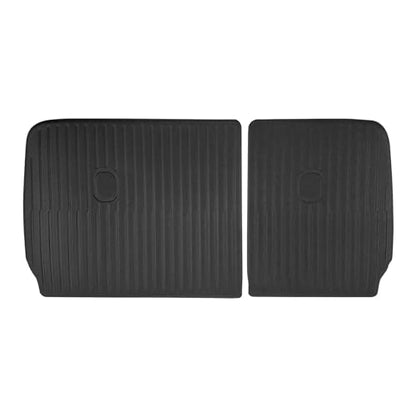 IKON MOTORSPORTS XPE Cargo Trunk Liner + Backrest Mats Cover, Compatible with 2022-2024 Hyundai Ioniq 5, Custom Fit All Weather Protection Heavy Duty Rear Trunk Tray Cargo Mats Protector, Black