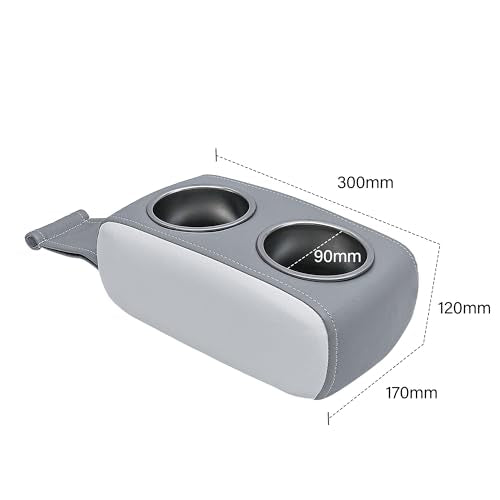 Boat Cup Holder Pontoon Cup Holder Double Drink Holder Portable Drink Bottle Holder Stainless Steel Universal Drinks Holder Beverage Holder for Boat Yacht RV Car (White and Gray) - color: White and Gray