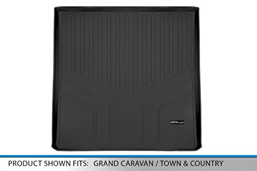 MAXLINER All Weather Cargo Trunk Liner Floor Mat Behind 2nd Row Seat Compatible with 2008-2016 Chrysler Town & Country