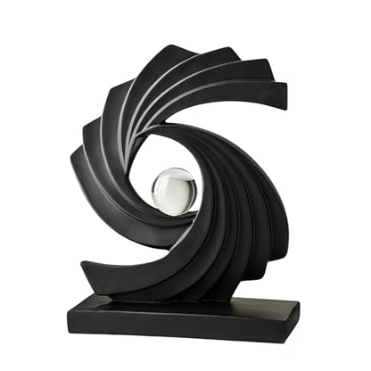 AWNR Blue Abstract Statue Accent Decor, Adornos para Sala Modernos Shelf Decor Aesthetic for Coffee Table, Modern Home, TV Stand, Men's Bedroom, Coffee Table, Console Table, Entryway (Black)