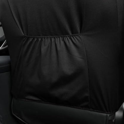 GIANT PANDA Custom Fit Front Seat Covers for Honda CRV CR-V 2012 2013 2014 2015 2016 EX,EX-L,LX,Touring,SE, Luxury Faux Leather Car Seat Covers (Black)