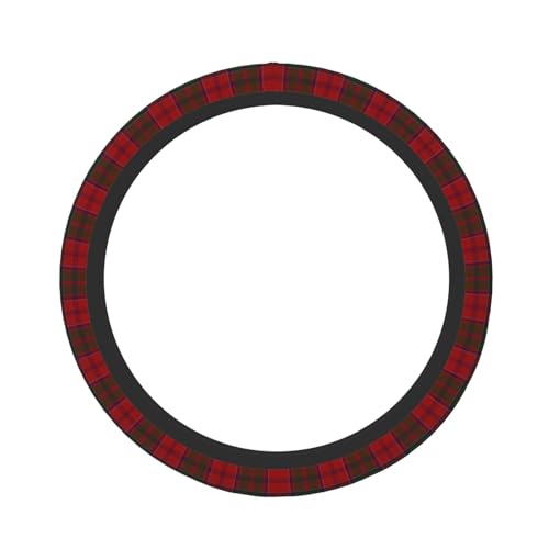 Thickened Elastic Steering Wheel Cover, Grant Clan Tartan Plaid Pattern Ultra, Soft, Breathable, Fit for Cars, SUVs, Trucks, Stylish Comfortable Grip - color: Grant Clan Tartan Plaid Pattern