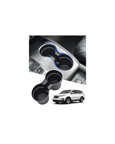 Cup Holder Inserts for Honda Pilot 2016-2022| Ridgeline 2017-2023| Passport 2019-2023 Accessories, Non-Slip TPE Center Console Protector to Prevent Spills & Scratches - size: For Pilot 16-22&Ridgeline 17-23&Passport 19-23