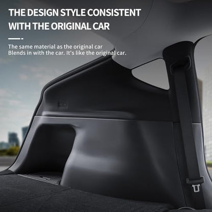 Rear Trunk Side Protectors for Tesla Model Y Juniper 2025-2026, 2PCS TPE Side Panel Guards, Cargo Area Protective Covers