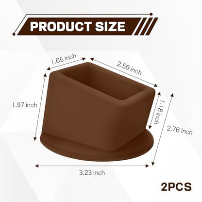 2PCS Car Seat Belt Buckle Holder, Easy Access Silicone Auto Seatbelt Buckle Booster, Seat Belt Buckles Fixer Cover Makes Receptacle Stand Upright Buckling for Kids, Car Accessories (Coffee) - color: Coffee