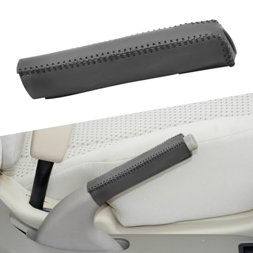 Genuine Leather Handbrake Protector Cover Compatible with Hyundai Tucson 2005-2009 Anti-Slip Hand Brake Parking Lever Sleeve Black