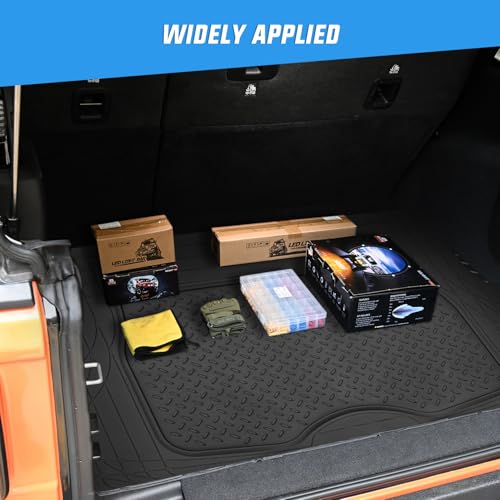 Nilight Rubber Cargo Mats for Cars Trucks SUVs, Universal Trim to fit for Most Vehicles, All Weather Protection Heavy Duty Cargo Liners - color: Cargo Mat 50"*30"