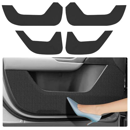 Car Door Anti Kick Pad for Mazda CX-50 CX50 2023 2024 2025 2026 Accessories Carbon Fiber Style Leather Sticker Door Sill Protector Cover Edge Guard Side Mat Interior Dirty