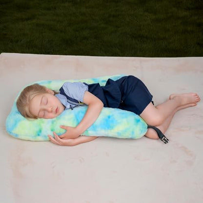 Shoulder Wrap for Family Multi-Purpose Neck Pillow, Travel Companion,Travelling Sleeping Pillow for Car, Train, Bus and Home Use - color: Tie Dye/Green