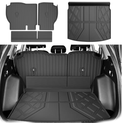 Cargo Liner Fit for Honda CRV 2023-2025 2026 All Models (Include Hybrid) - TTX LIGHTING Cargo Mat (Upper Deck) with Back Seat Protectors All-Weather TPE CR-V Accessories Backrest Mats - color: for Honda CR-V | 2023-2026 | Cargo+Backrest Mats