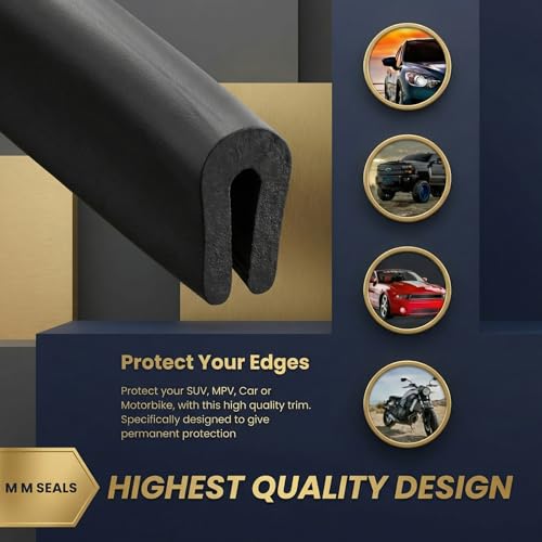 Rubber U Channel Edge Trim, Door Seal Strip, Fits Edge up to 1/16 Inch (1. 6mm) U Shape Weather Stripping(75 Feet,Black) - color: Black, size: 75 Feet