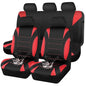 CAR PASS Neoprene Wetsuit Seat Covers, Waterproof Car Seat Covers Full Sets with 5mm Composite EVA, Universal Fit for Car,Sedan, SUV TrucksAnti Slip, Airbag Compatible(Black Red - color: Red full sets