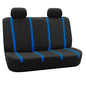 FH Group Car Seat Covers Rear Set Cloth - Car Seat Covers with Removable Headrest,Universal Fit,Automotive SeatCovers,Washable Car SeatCover for SUV,Sedan,Van Blue - color: Blue, size: Rear Set