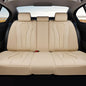 Coverado Automotive Seat Covers,Back Car Seat Cover,Rear Seat Cover,3-Pieces Luxury Car Seat Cushion,Beige Seat Cover Seat Protector Universal - color: Beige