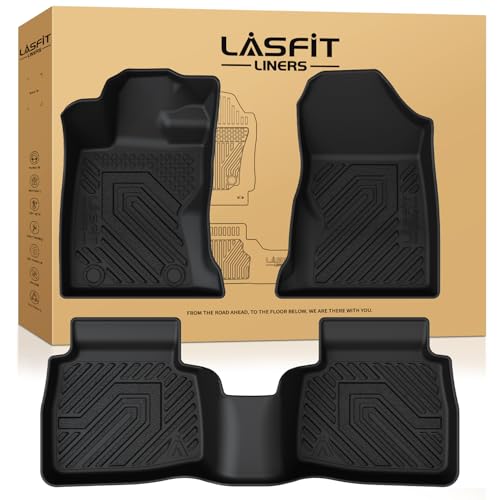 LASFIT Floor Mats for Subaru Outback 2026, All Weather TPE Custom Fit Floor Liners Easy Clean Durable No-Curling 1st & 2nd Row Mats for Outback 2026 Car Accessories, Black - size: For Outback | 2026 | Floor Mats