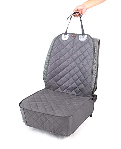 HONEST OUTFITTERS Dog Car Seat Covers, Pet Front Cover for Cars, Trucks, and Suv's - Waterproof & Nonslip Dog Seat Cover(Gray) - color: Grey