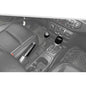 Jimen Fit for Jeep Wrangler JL JLU Gladiator JT 2018-2025, 4WD and Gear Shifter Knob Trim & Emergency Brake Handle Cover (Carbon Fiber)