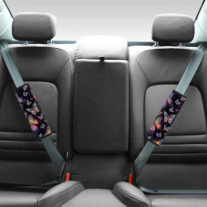 Dreaweet Butterfly Car Accessories Seatbelt Covers for Women Soft Comfortable Seat Belt Cover Pad 2 Pack Universal Seat Belt Covers Car Seat Shoulder Strap Pads Washable - color: Butterfly