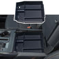 Center Console Organizer Compatible with 2021 2022 2023 2024 Ford F150 Interior Accessories, Armrest Box Insert Storage Tray (Full Console w/Bucket Seats ONLY) Black Trim
