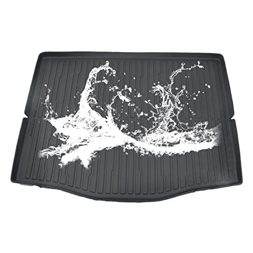 AOSKonology Mustang Mach-E All Weather Trunk Mat, 3D Cargo Liner Rear Floor Mat (2021-2023, Foldable, Rubber, Custom Fit) - style: Trunk Mat