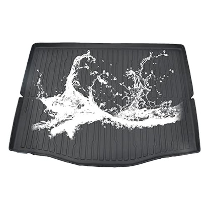 AOSKonology Mustang Mach-E All Weather Trunk Mat, 3D Cargo Liner Rear Floor Mat (2021-2023, Foldable, Rubber, Custom Fit) - style: Trunk Mat