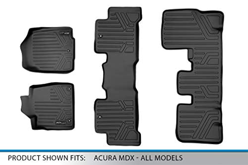 MAXLINER Floor Mats 3 Row Liner Set for 2007-2013 Acura MDX - color: Acura MDX 2007 - 2013