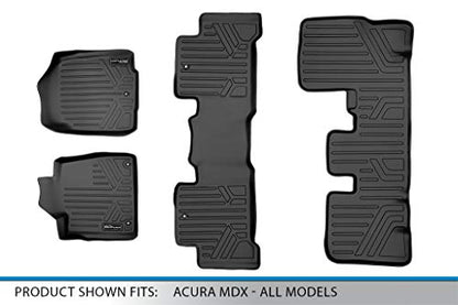 MAXLINER Floor Mats 3 Row Liner Set for 2007-2013 Acura MDX - color: Acura MDX 2007 - 2013