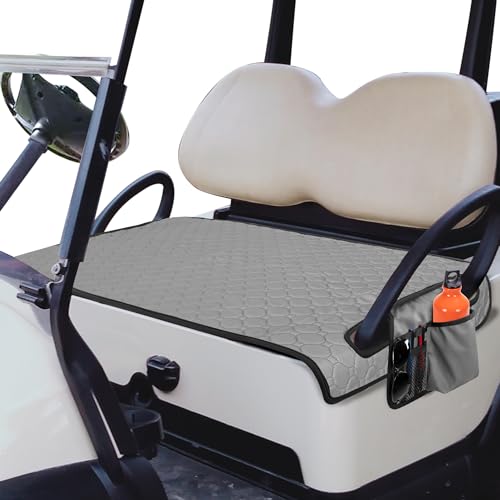 Golf Cart Seat Covers, Golf Cart Seat Towel Blanket for Most Golf Carts Fits for EZGO, Club Car, Yamaha and More (Patent Design) - color: Grey Octagon