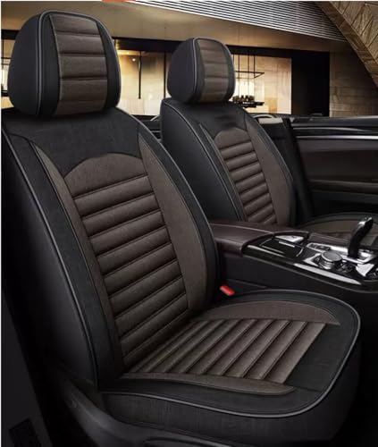 Custom Car Seat Covers for Mercedes Benz A B C CLA CLS CLK GLE GLS GLA GLK GL ML G S GLC SL CL SLC R SLK etc...Easy to Install car Cover (Black Coffer （Linen）) - color: Black Coffer （linen）