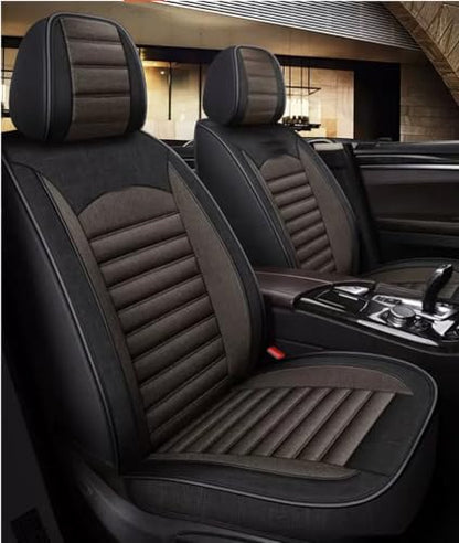 Custom Car Seat Covers for Mercedes Benz A B C CLA CLS CLK GLE GLS GLA GLK GL ML G S GLC SL CL SLC R SLK etc...Easy to Install car Cover (Black Coffer （Linen）) - color: Black Coffer （linen）
