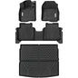 YITAMOTOR Floor Mats & Cargo Liner Fit for Honda CR-V 2026-2023, All Weather TPE Custom Fit for CRV (Gasoline & Hybrid & e:FCEV) Floor Liners with Cargo Mat (Upper Position) Full Set, Black - style: 2023-2026 CR-V