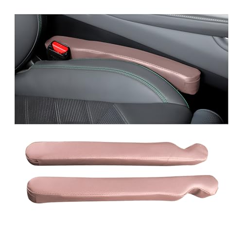 Mandark Car Seat Gap Filler, 2PCS Leather Vehicle Gap Stopper to Fill Between Seat and Console, Automotive Crevice Plug Blocker Accessories from Dropping, Universal for SUV, Sedan, Truck (Pink) - color: Pink