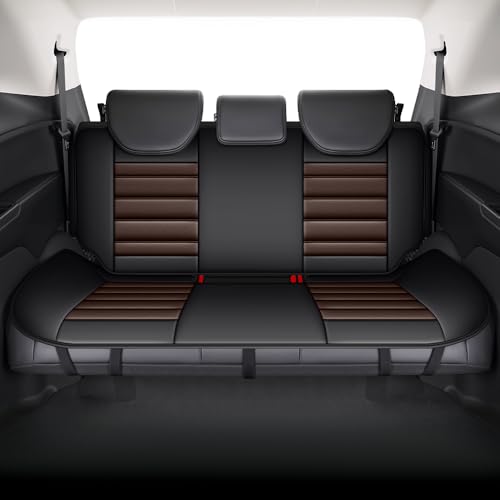 Car Seat Cover for Ascent Seat Covers for Cars 2004-2026,Leather Waterproof Car Seat Covers Full Set,All Weather Tech Car Seat Protector,7 Seats Black Coffee