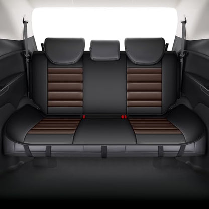 Car Seat Cover for Ascent Seat Covers for Cars 2004-2026,Leather Waterproof Car Seat Covers Full Set,All Weather Tech Car Seat Protector,7 Seats Black Coffee